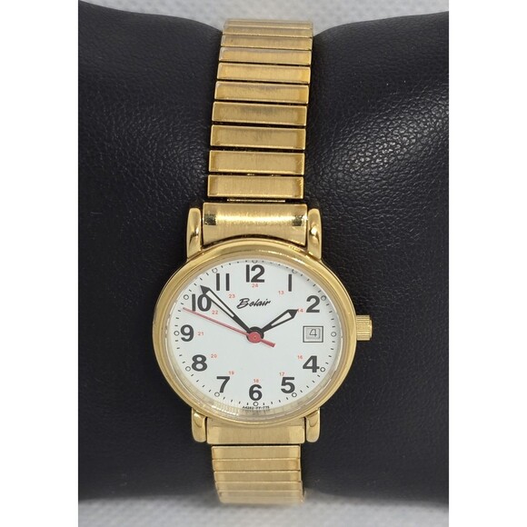 Women\'s Belair Classic Easy To Read Date Gold Tone Expansion Band Watch 13 main image 4